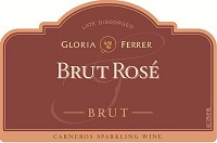 Gloria Ferrer Brut Rose Label Adel