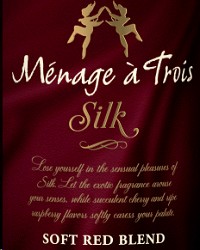 Menage A Trois Silk Red Blend Label Adel