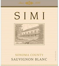 Simi Sauvignon Blanc Label Adel