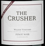 The Crusher Pinot Noir Wilson Vineyard Label Adel