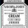 Savory & James Cream Sherry Label Adel