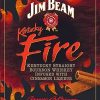 jim beam fire label