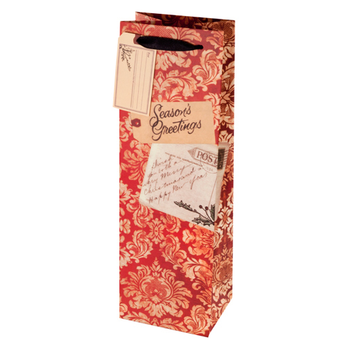 Season's Greetings Wine Gift Bag