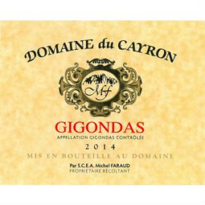 Domaine Du Cayron Gigondas Label