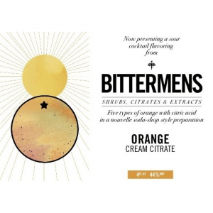 Bittermens Orange Cream Citrate Label