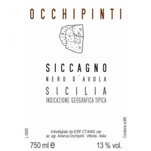 Arianna Occhipinti Siccagno Nero d'Avola Label