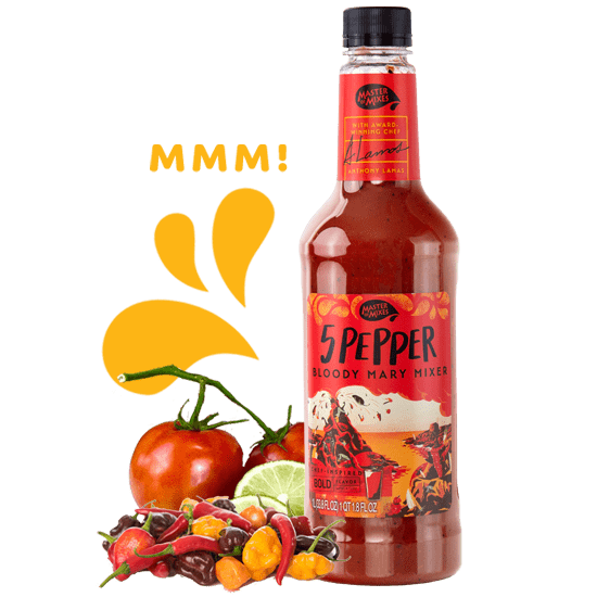 Master of Mixes 5 Pepper Bloody Mary Mix 1L | GABA