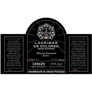 Lágrimas de Dolores Cenizo Mezcal Ancestral Joven Label-2