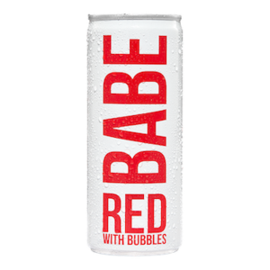 Babe Red with Bubbles