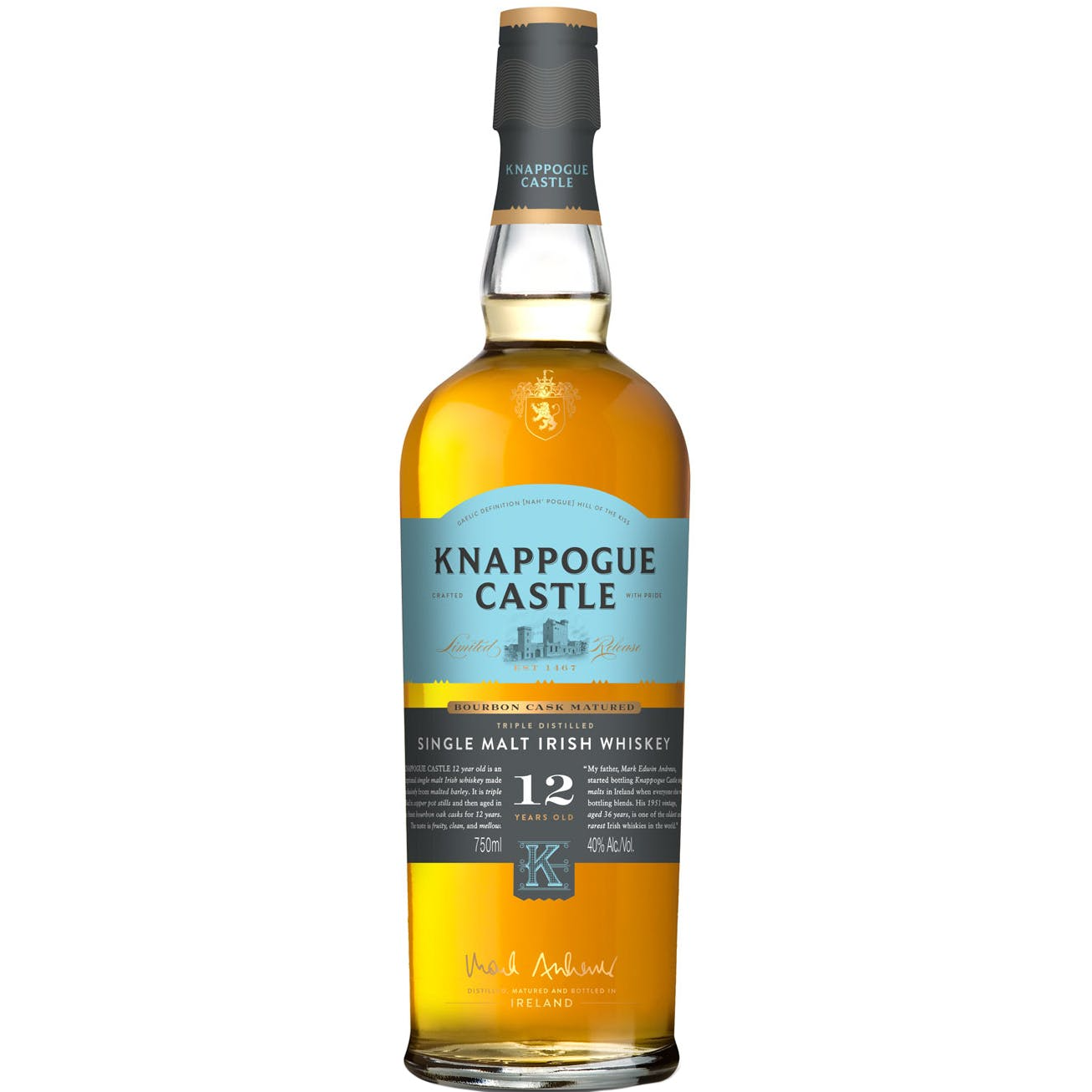 Knappogue Castle 12 Year Old Single Malt Whiske