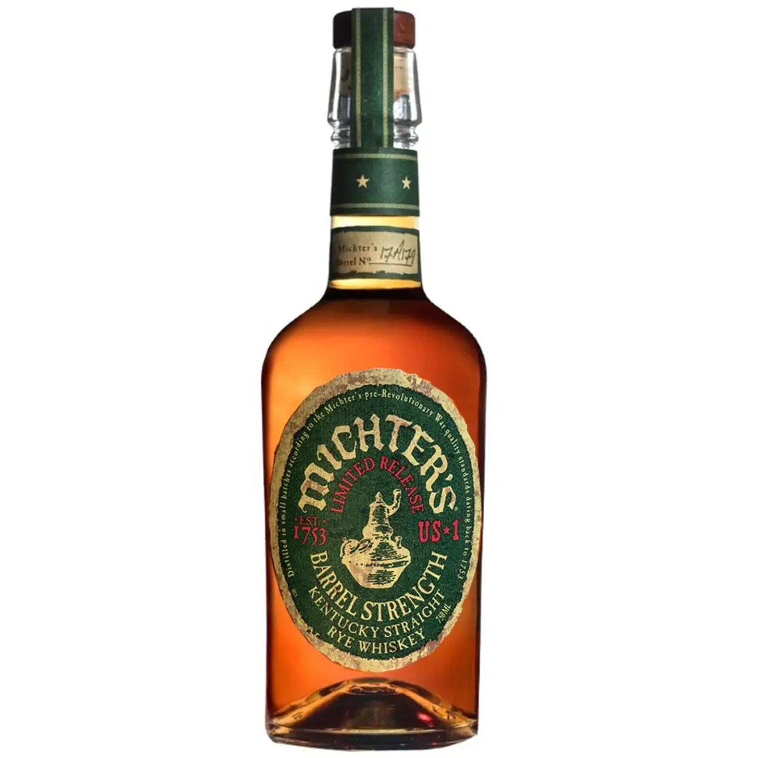 Michter's US-1 Limited Release Barrel Strength Kentucky Straight Rye Whiskey Michter's US-1 Limited Release Barrel Strength Kentucky Straight Rye Whiskey