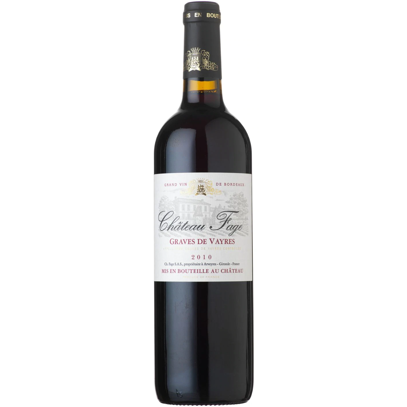 Chateau Fage Graves De Vayres Bordeaux