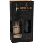 Fernet Branca Amaro Liqueur Italy Gift Set With A Tall Glass