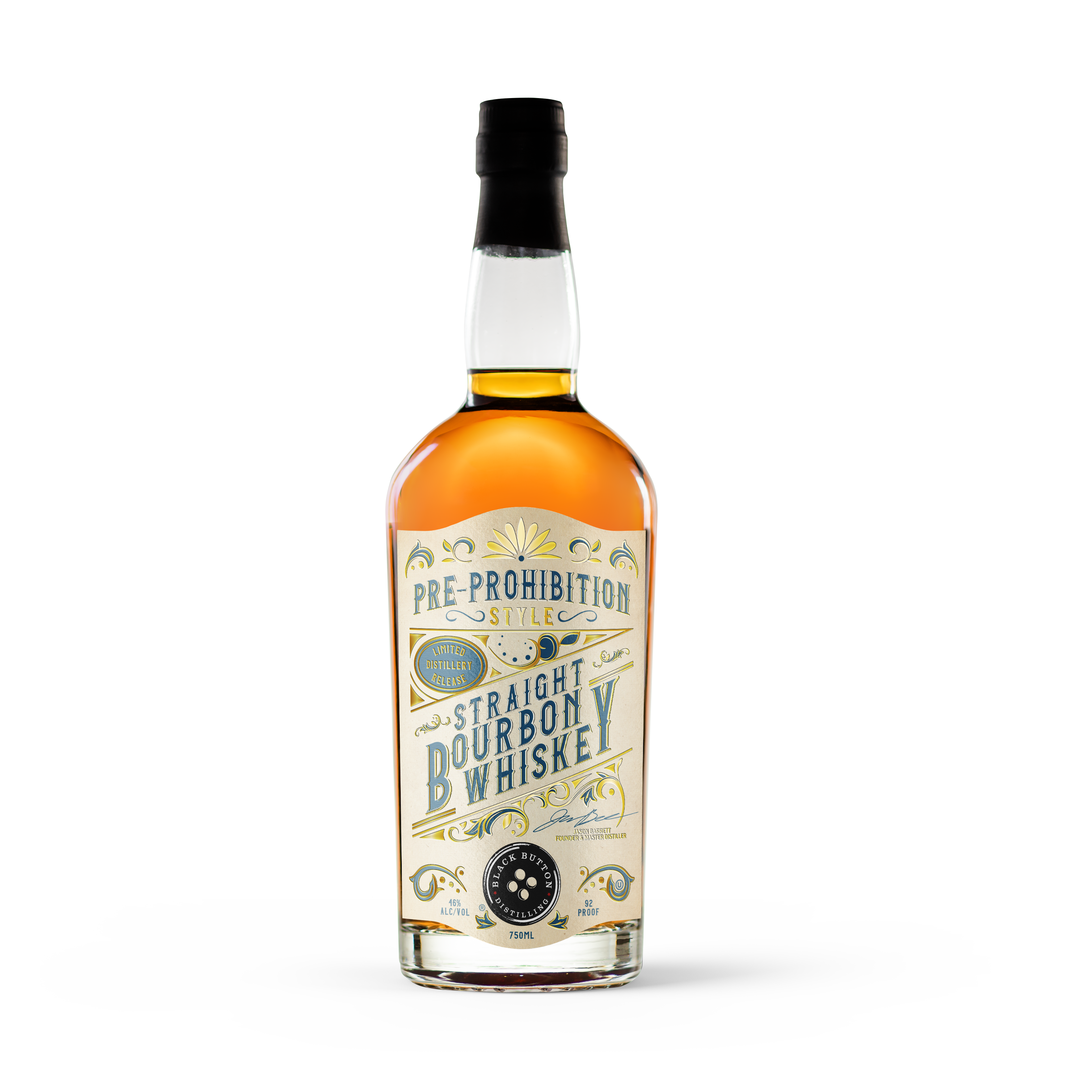 Black Button Distilling Pre-Prohibition Style Straight Bourbon Whiskey