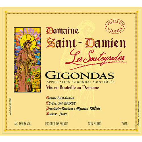 Domaine Saint Damien Gigondas 'Les Souteyrades Vieilles Vignes Domaine Saint Damien Gigondas 'Les Souteyrades Vieilles Vignes