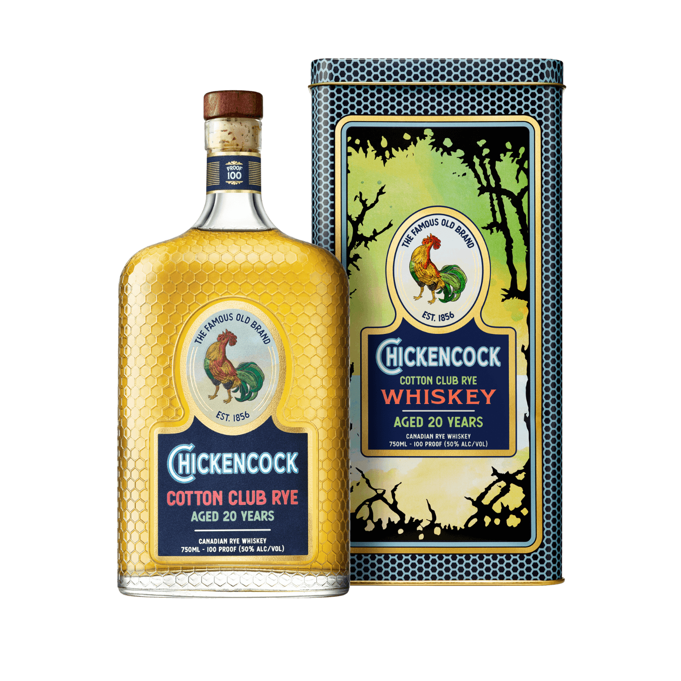 Chicken Cock 20 Year Old Cotton Club Rye Canadian Whiskey Chicken Cock 20 Year Old Cotton Club Rye Canadian Whiskey